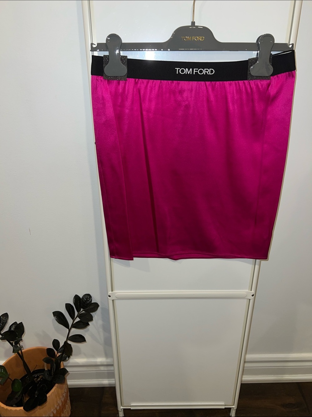Tom Ford Pink Silk Mini Skirt